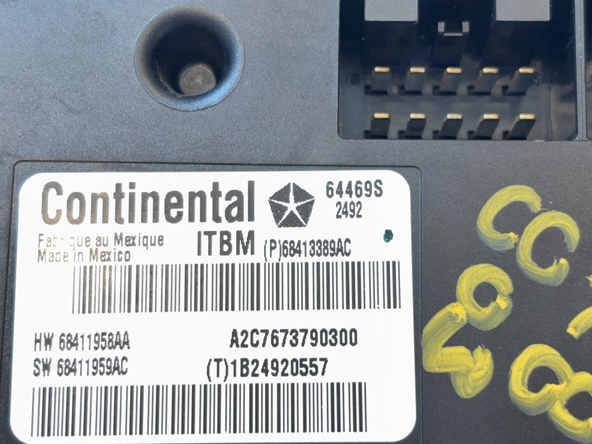Trailer Brake Control Module, 2019-2024 Ram 2500 3500 68413389AC Used OEM