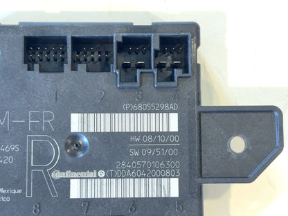 Passenger Side Door Module, 2010-2012 Ram 1500 2500 3500, 68055298AD RH