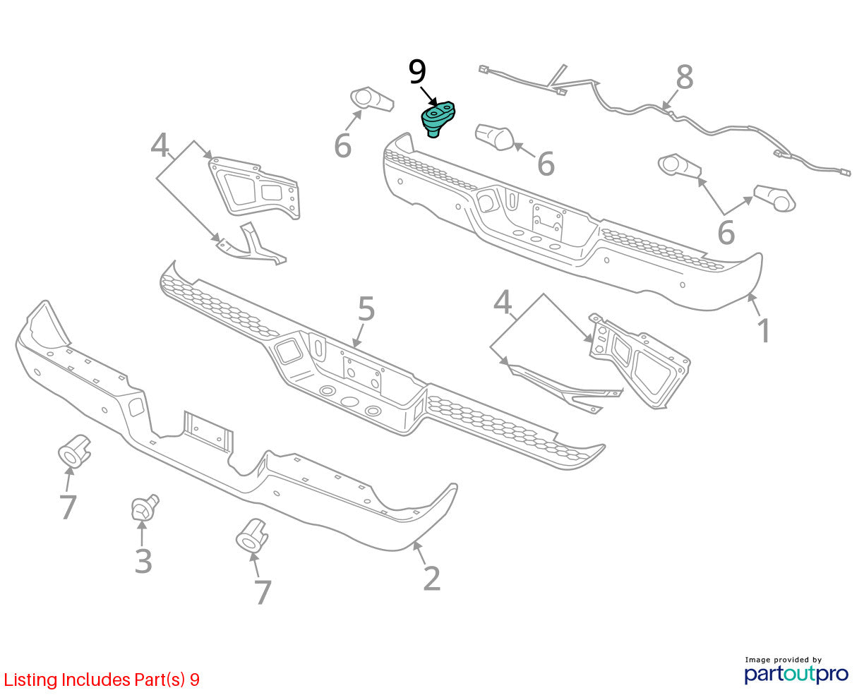 Trailer Plug and Wiring 2009-18 Ram 1500, 10-18 2500 3500 19+ Classic 68014986AB