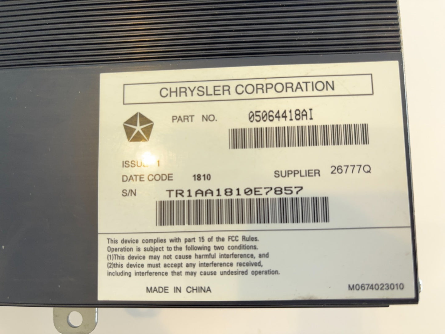 Factory Amplifier 09-12 Ram 1500 10-12 2500 3500 5064418AL for 9 Speaker Alpine