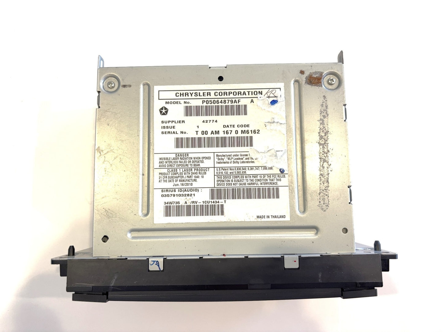 Radio Stereo Receiver 2010 11 12 Ram 1500 2500 3500 5064879AF RBZ CD DVD XM HDD