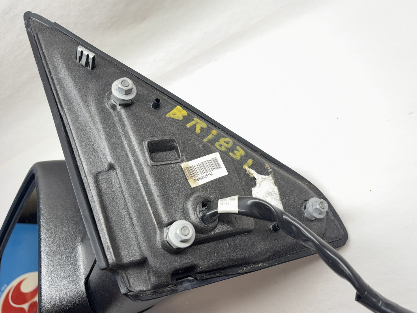 LH Driver Mirror 2010-12 Ram 1500 2500 Power Heated Signal 68061201 *FOR PARTS*