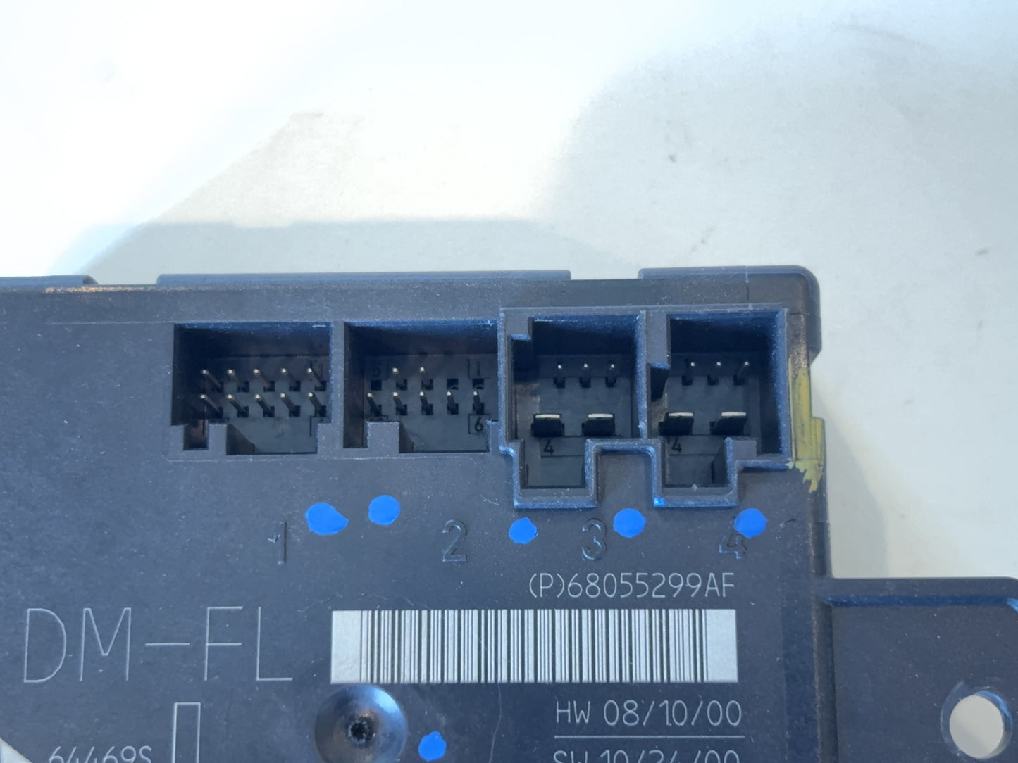 Driver Left Side Door Module, 2010-2012 Ram 1500 2500 3500, 68055299AF Used OEM