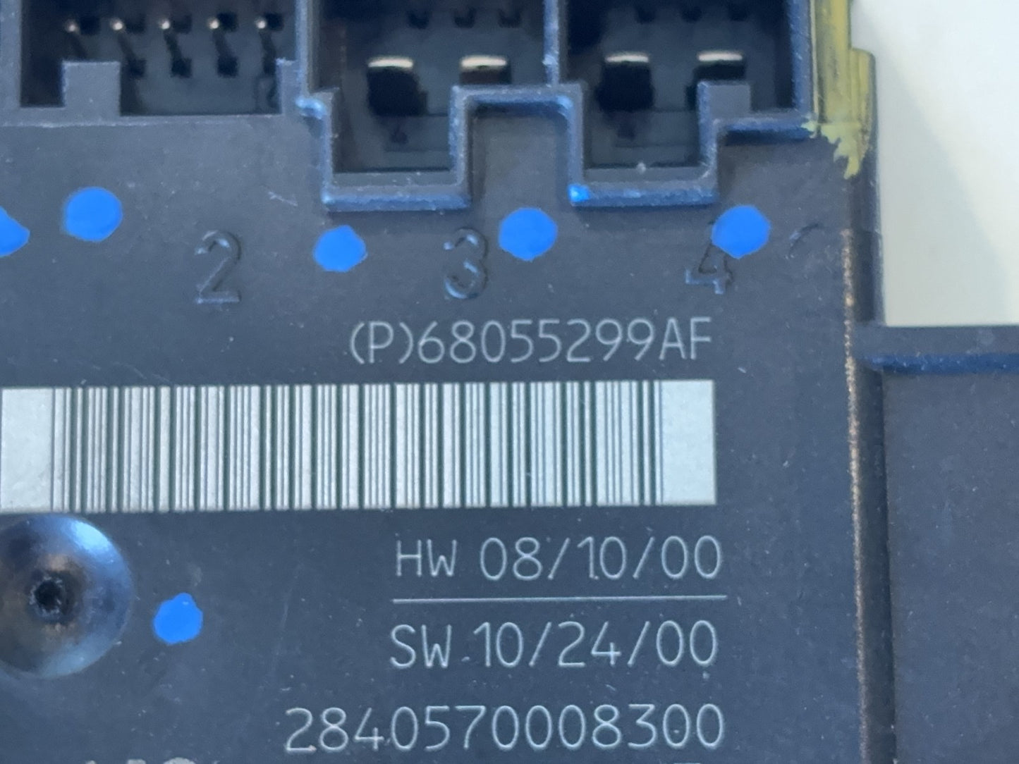 Driver Left Side Door Module, 2010-2012 Ram 1500 2500 3500, 68055299AF Used OEM