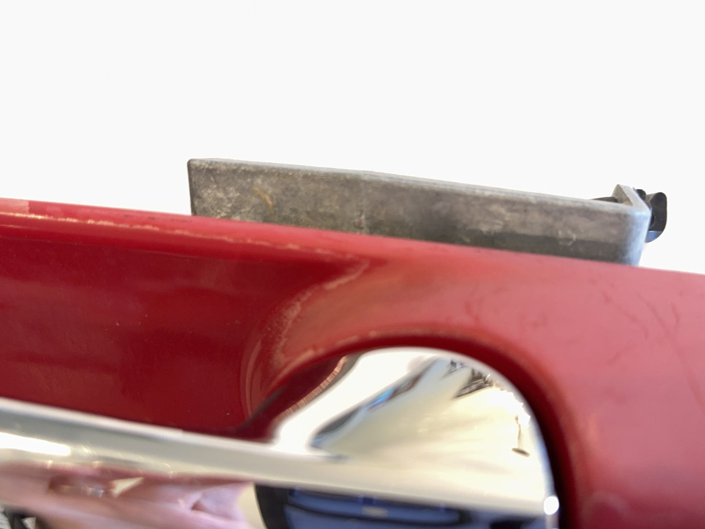 Left Rear Exterior Painted Door Handle 2010-18 Ram 1500 2500 Red Paint Code PR4
