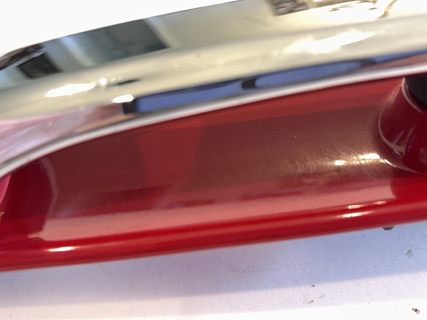 Left Rear Exterior Painted Door Handle 2010-18 Ram 1500 2500 Red Paint Code PR4