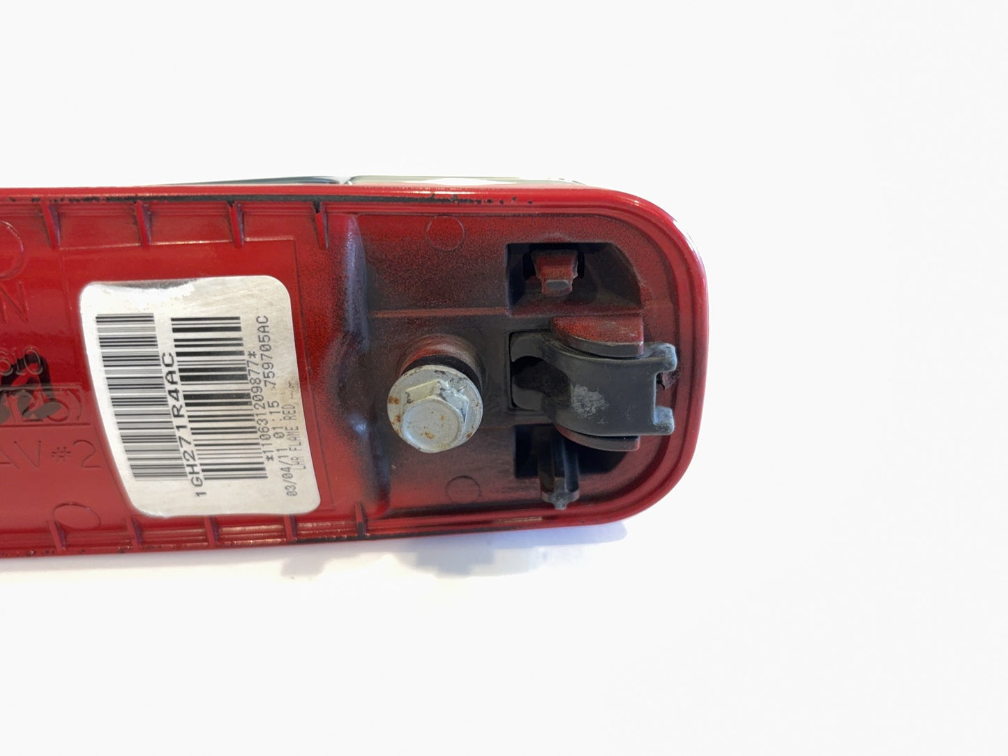 Left Rear Exterior Painted Door Handle 2010-18 Ram 1500 2500 Red Paint Code PR4