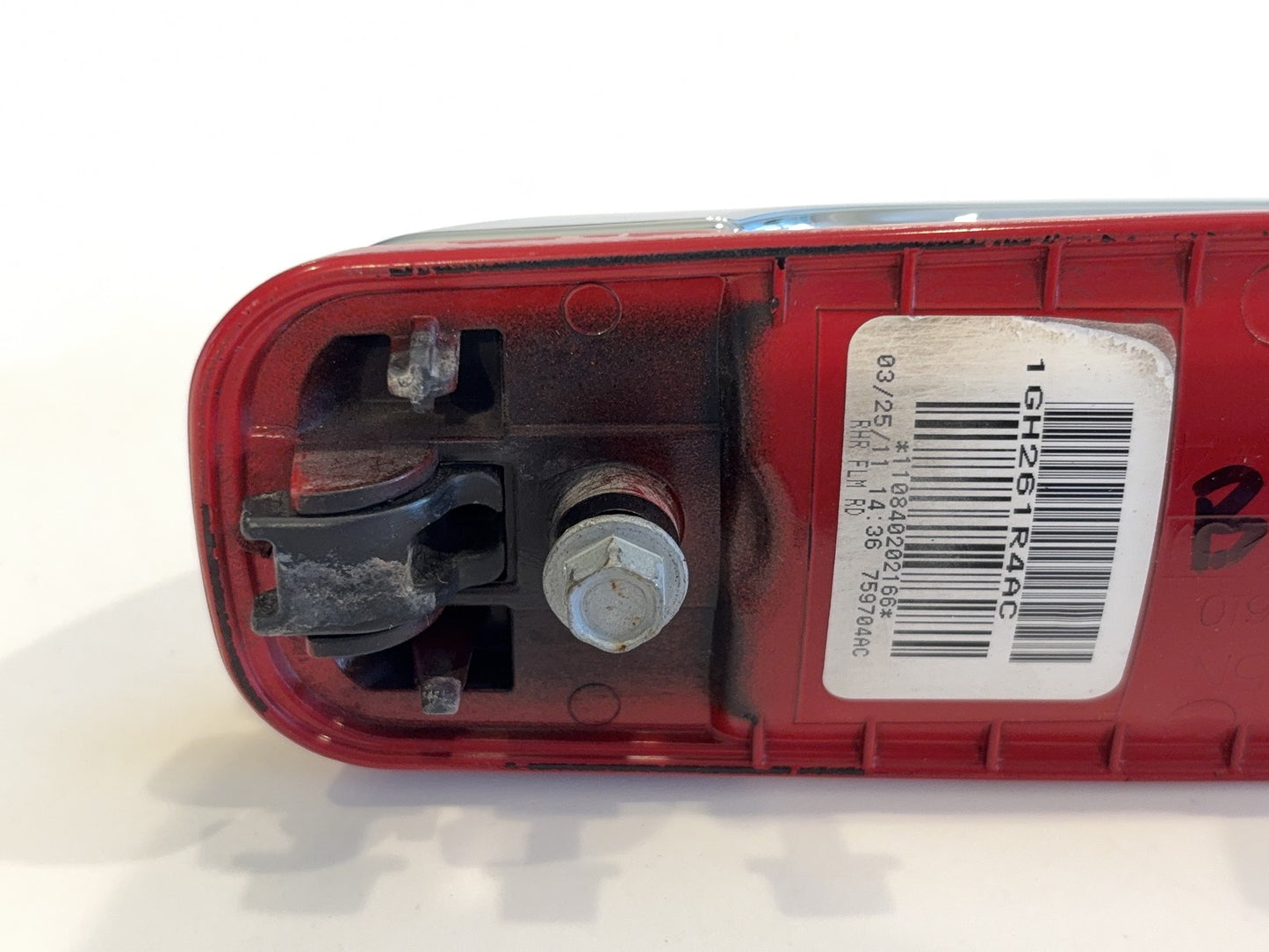 Right Rear Exterior Painted Door Handle 2010-18 Ram 1500 2500 Red Paint Code PR4