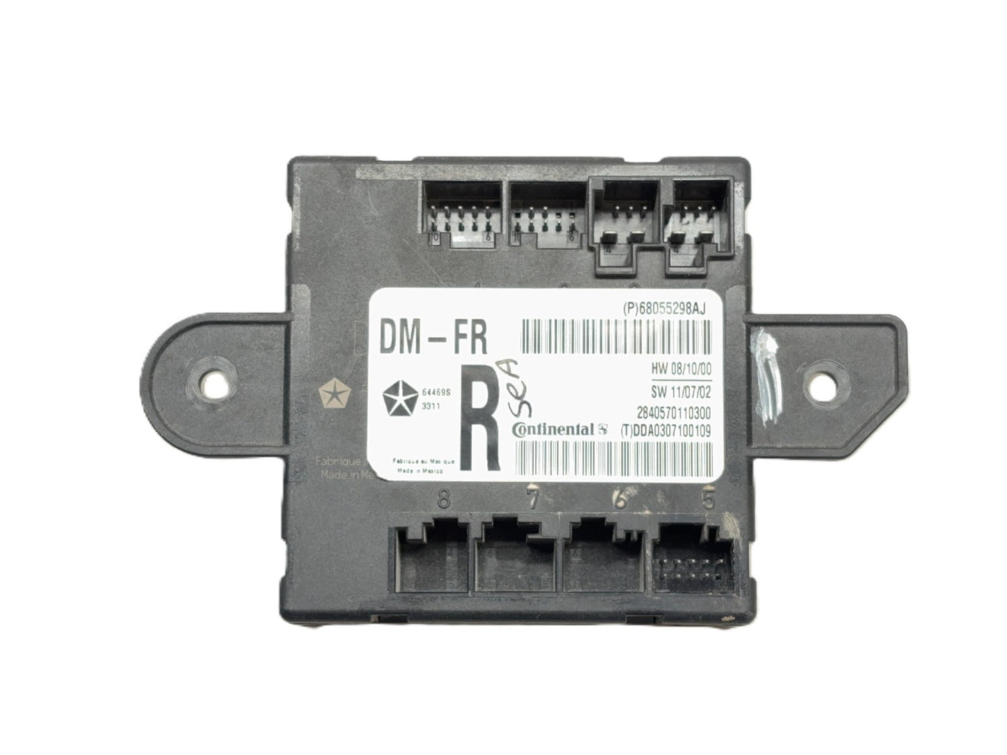 Passenger Side Door Module, 2010-2012 Ram 1500 2500 3500, RH 68055298AJ