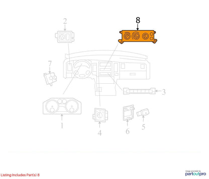Heater Control 2009-2012 Ram 1500 10-12 2500 3500 Single Zone Defrost 55111290AD