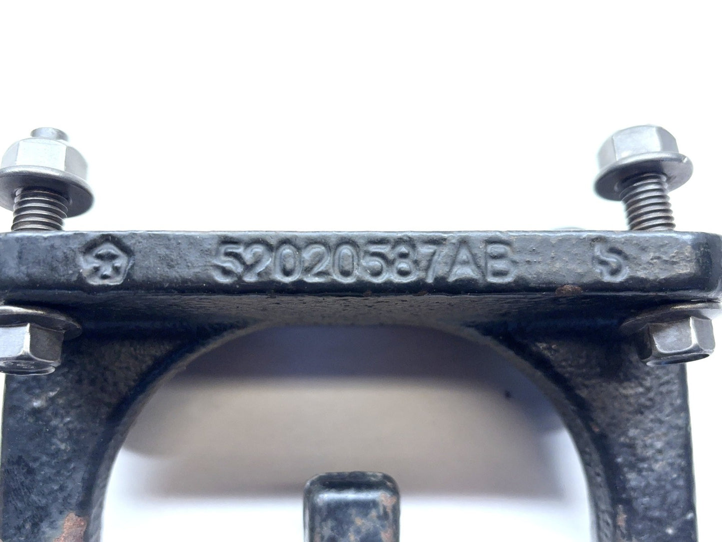 Used OEM Mopar Front Bumper Tow Hooks 2003-2011 Dodge Ram 2500 3500 52020587AB