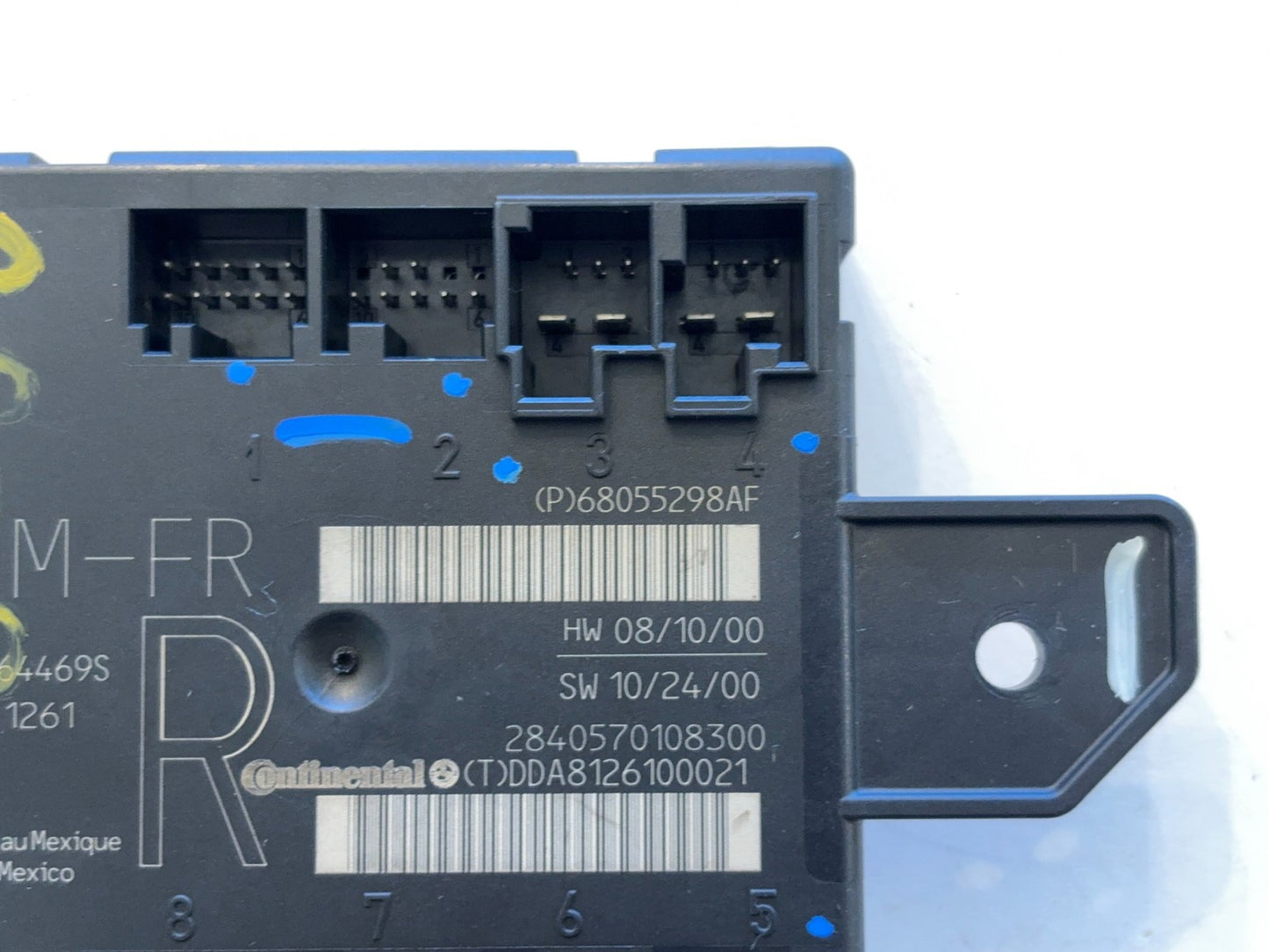 Passenger Side Door Module, 2010-2012 Ram 1500 2500 3500, 68055298AF RH
