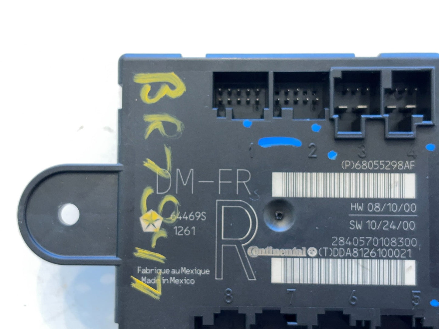 Passenger Side Door Module, 2010-2012 Ram 1500 2500 3500, 68055298AF RH