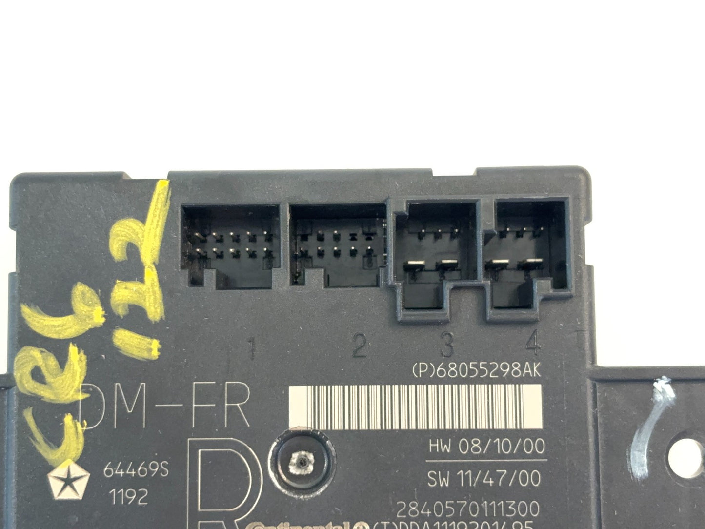 Passenger Side Door Module, 2010-2012 Ram 1500 2500 3500, 68055298AK RH
