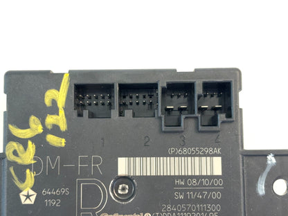 Passenger Side Door Module, 2010-2012 Ram 1500 2500 3500, 68055298AK RH