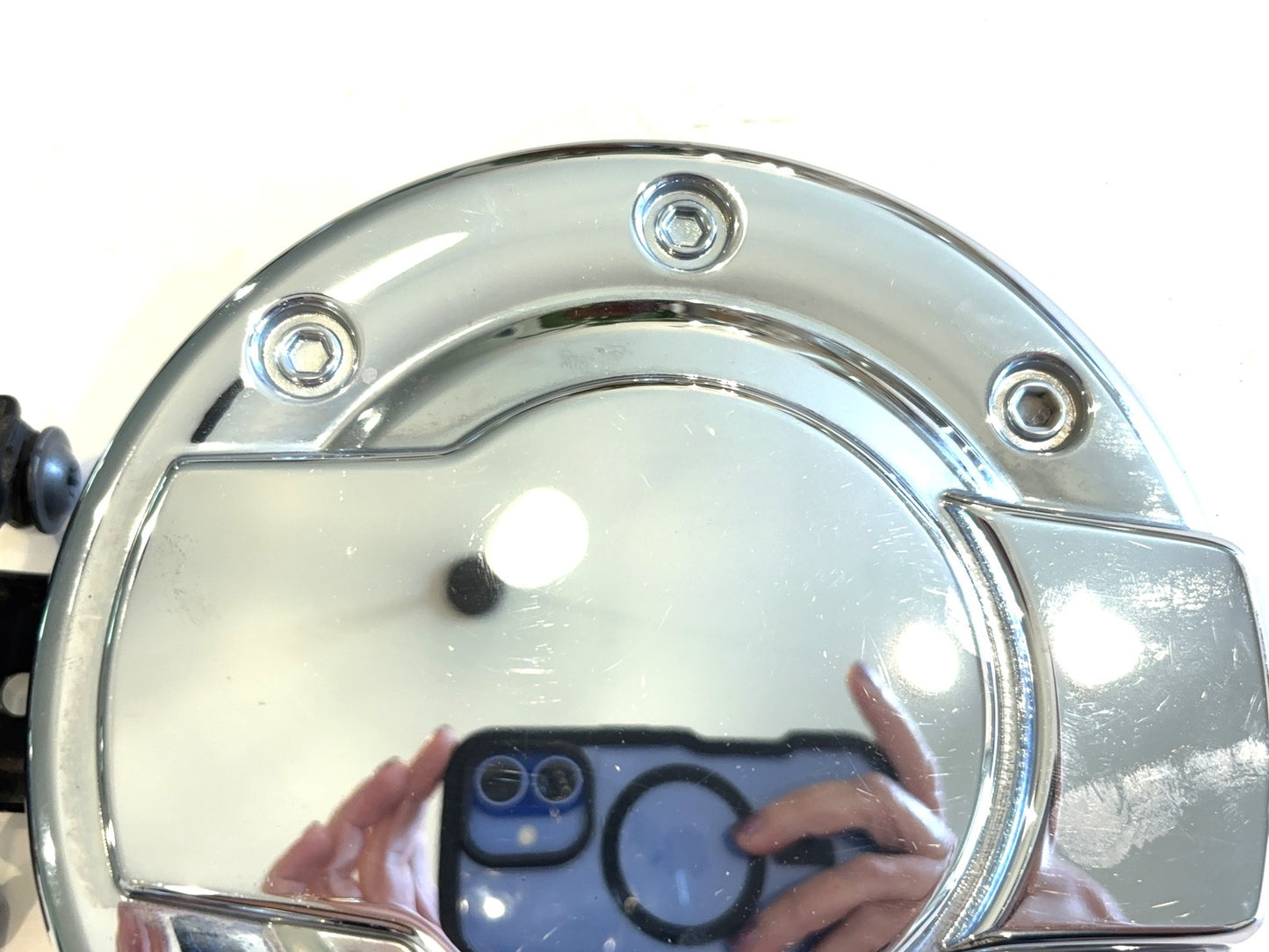 Fuel Door Gas Cap Door 09-13 Ram 1500 10-13 2500 3500 Chrome Used Aftermarket