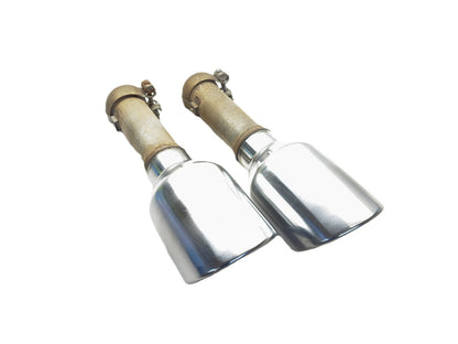 Dual Exhaust Chrome Tips 2019-2024 Dodge Ram 1500 New Body Style 68268213AA