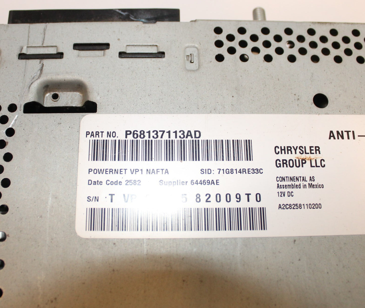 3.0 Radio 2013 Ram 1500 2500 3500 68137113AD Satellite Ready VP1