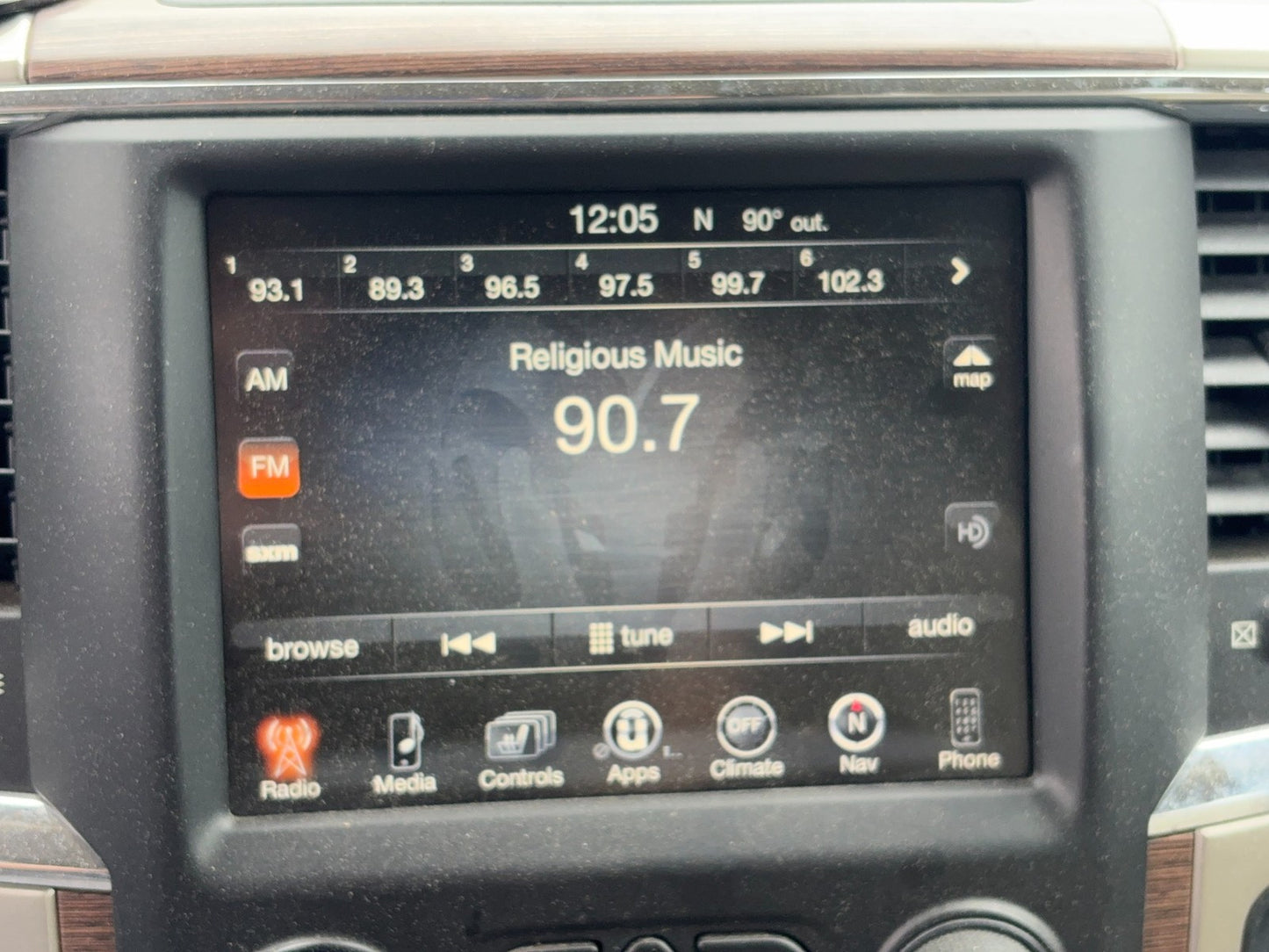 Replacement Touchscreen for 2013-2017 Ram 1500 2500 3500 UConnect VP4 Radio Used
