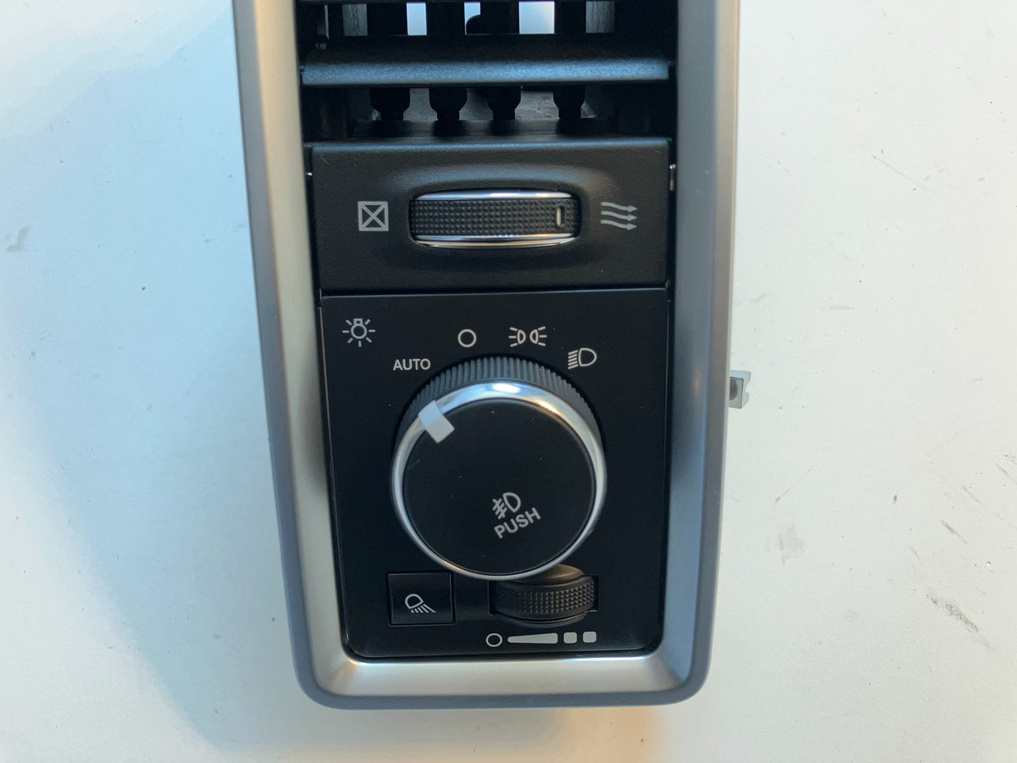 Headlight Switch with Driver Side Vent, 2013-2018 Ram 1500 2500 3500 Silver Trim