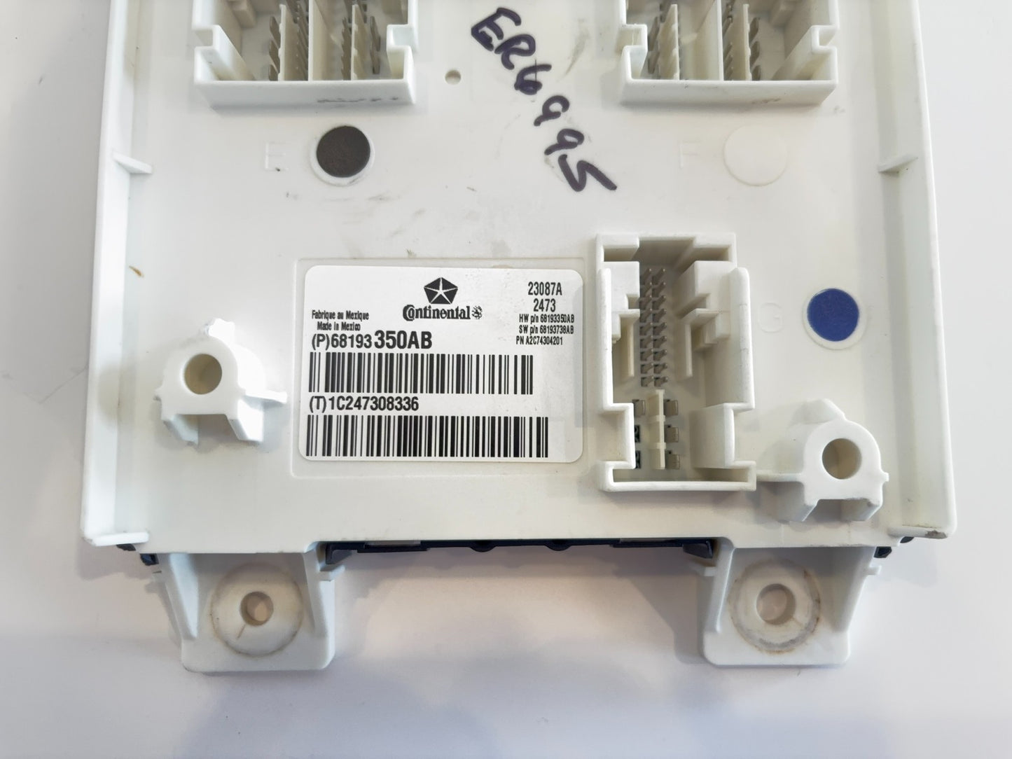 Body Control Module, BCM, 2014 Ram 1500 2500 3500 68193350AB Requires Reprogram