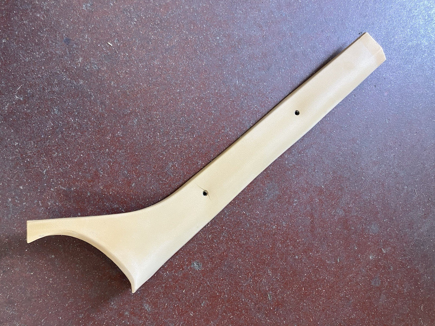 Tan LH A-Pillar Molding Fitting 1981-93 Dodge Pickups and Ramchargers