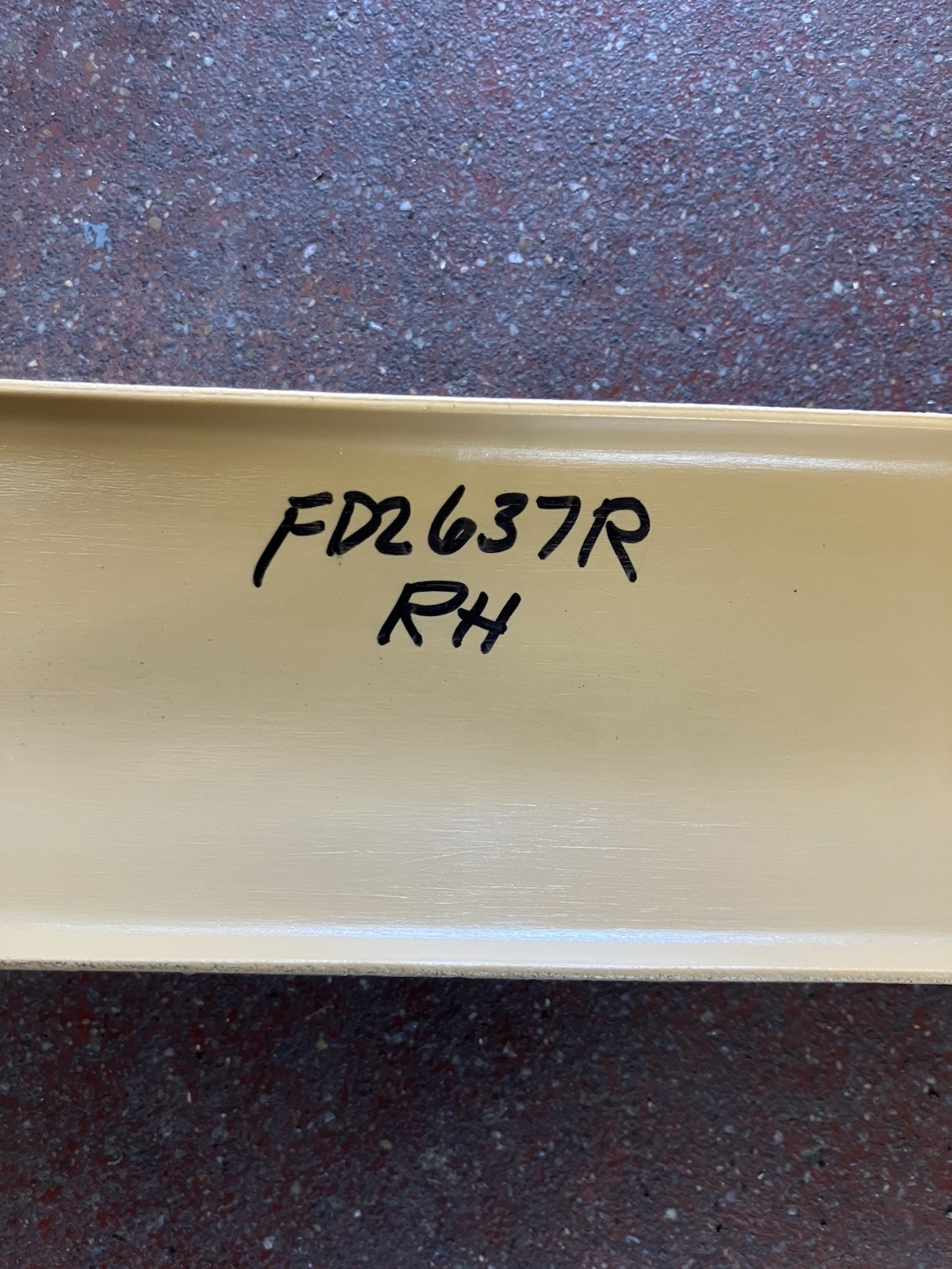 Tan RH A-Pillar Molding Fitting 1981-93 Dodge Pickups and Ramchargers