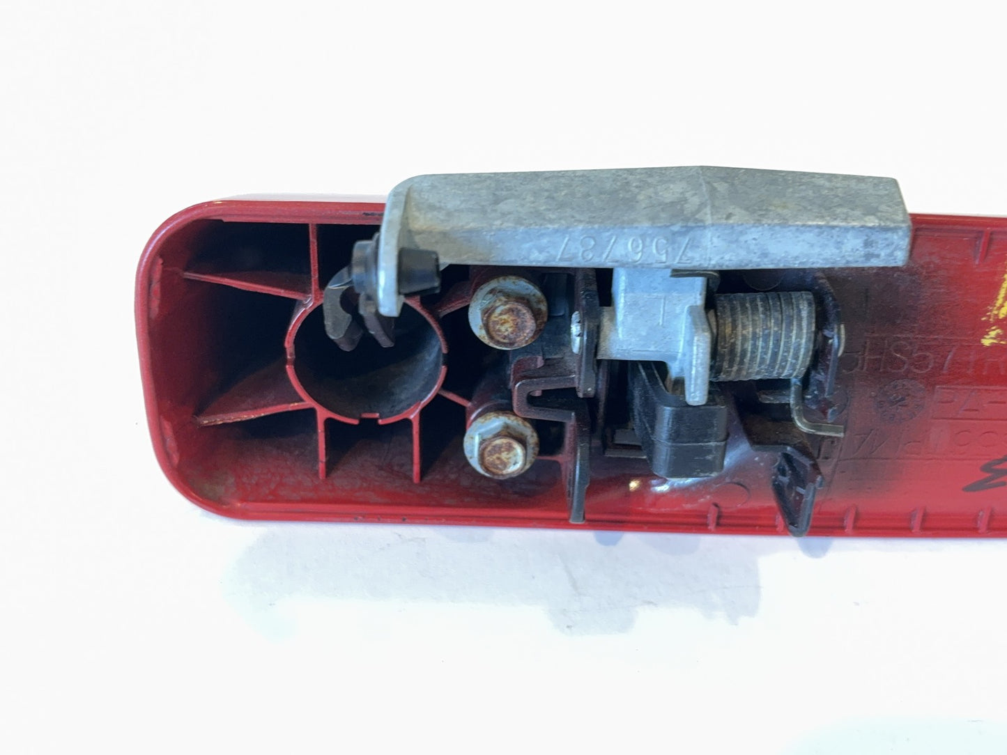 Left Rear Exterior Painted Door Handle 2010-18 Ram 1500 2500 Red Paint Code PR4