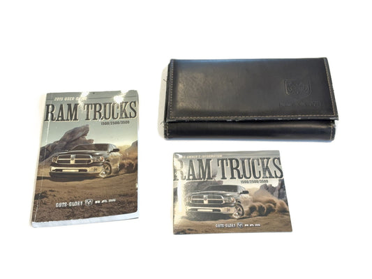 Owner's Manual 2015 Ram 1500 2500 3500 Gasoline and Diesel Engines 1st Ed w/ DVD