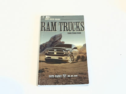 Owner's Manual 2015 Ram 1500 2500 3500 Gasoline and Diesel Engines 1st Ed w/ DVD
