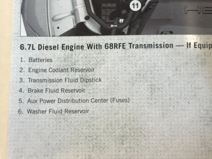 Owner's Manual 2015 Ram 1500 2500 3500 Gasoline and Diesel Engines 1st Ed w/ DVD
