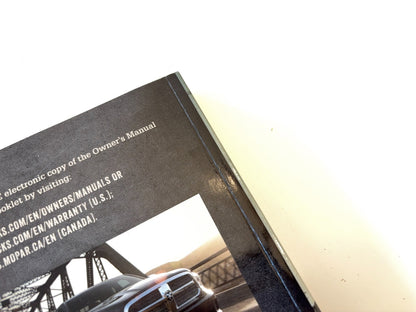 Owner's Manual 2015 Ram 1500 2500 3500, Gasoline and Diesel Engines Case and DVD