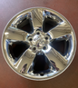 2013-24 Ram 1500 Classic (5 Lug) 5 Spoke 20X8 Chrome Clad Aluminum Wheel.