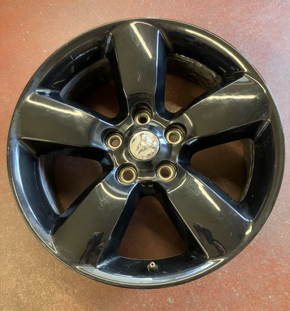 2013-18 Dodge Ram 1500 5 Spoke 20X8 Black Painted Aluminum Wheel.