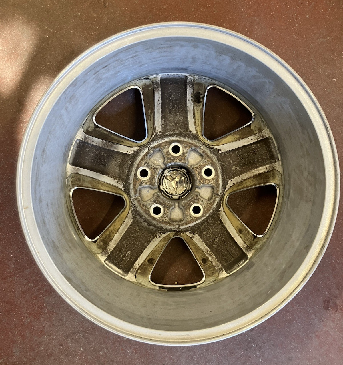 2013-24 Ram 1500 Classic (5 Lug) 5 Spoke 20X8 Chrome Clad Aluminum Wheel.