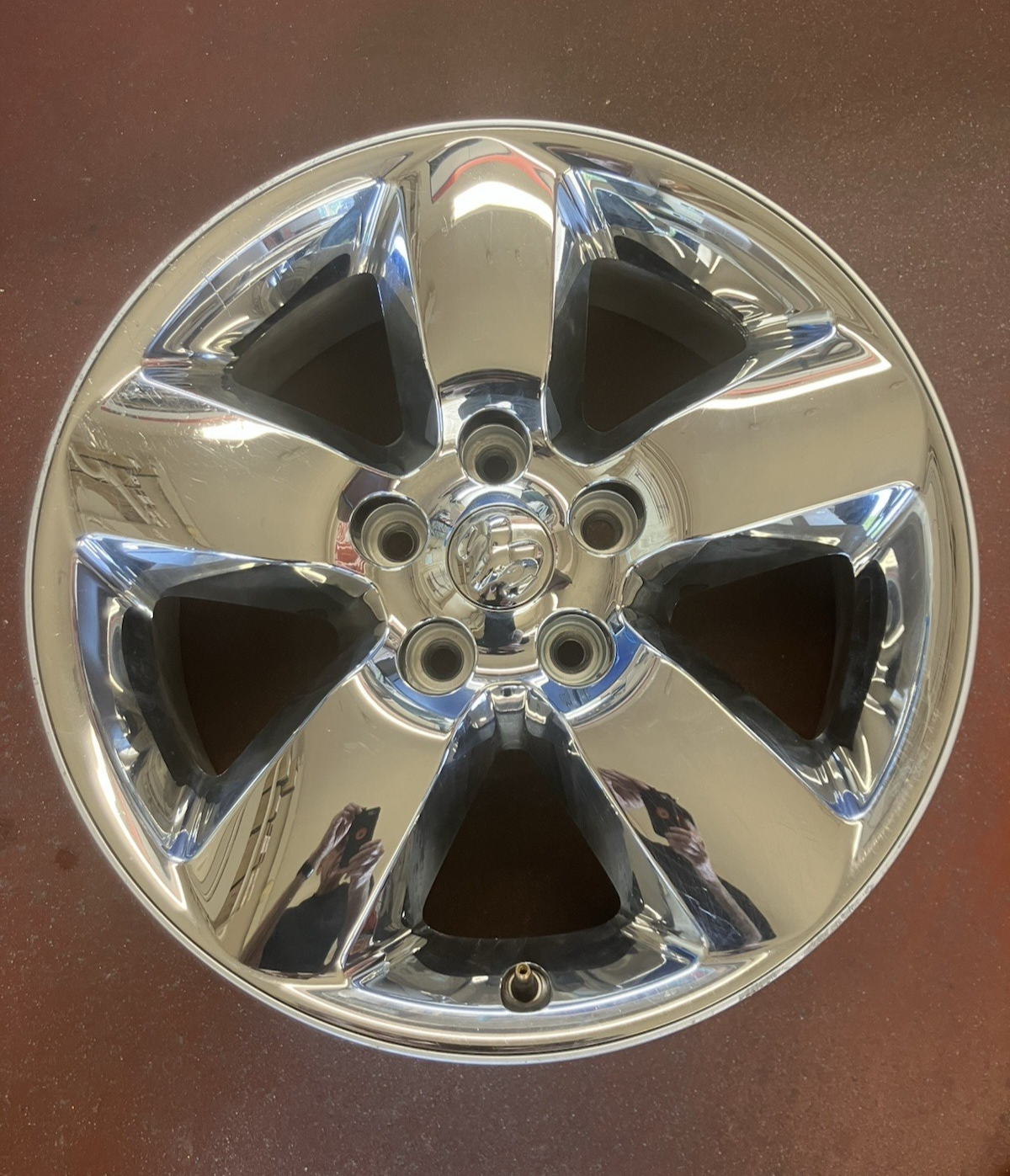 2013-24 Ram 1500 Classic (5 Lug) 5 Spoke 20X8 Chrome Clad Aluminum Wheel.