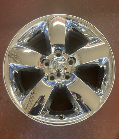 2013-24 Ram 1500 Classic (5 Lug) 5 Spoke 20X8 Chrome Clad Aluminum Wheel.