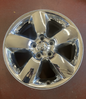 2013-24 Ram 1500 Classic (5 Lug) 5 Spoke 20X8 Chrome Clad Aluminum Wheel.