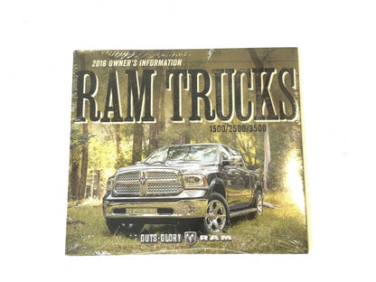 Owner's Manual 2016 Ram 1500 2500 3500 Gas and Diesel Engines Case DVD 1st Ed