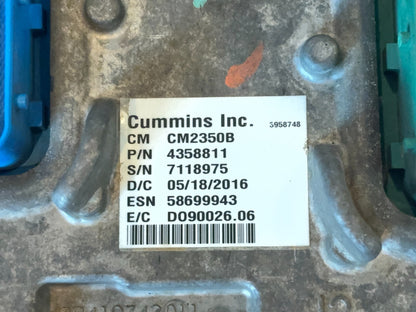 Engine Computer, ECM 2016-17 Ram 2500 3500 6.7L Cummins Diesel 4358811 CM2350B