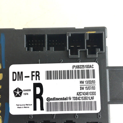 Right Passenger Door Module, 2014-2018 Ram 1500 68225100AC Manual Fold