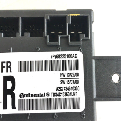 Right Passenger Door Module, 2014-2018 Ram 1500 68225100AC Manual Fold