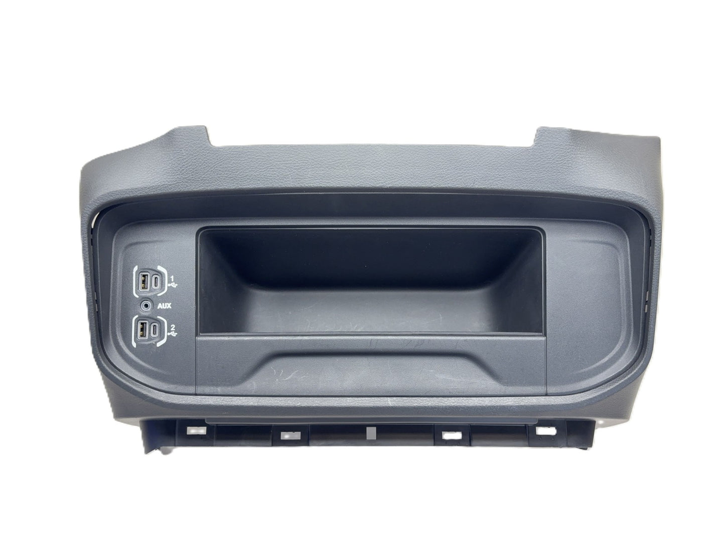 Center Dash Storage Bin Cubby with Media Hub 2019-2025 Ram 2500 3500 Black