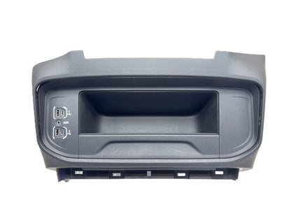 Center Dash Storage Bin Cubby with Media Hub 2019-2025 Ram 2500 3500 Black