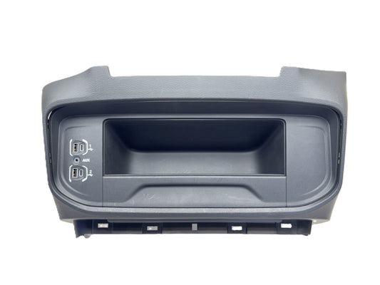 Center Dash Storage Bin Cubby with Media Hub 2019-2025 Ram 2500 3500 Black