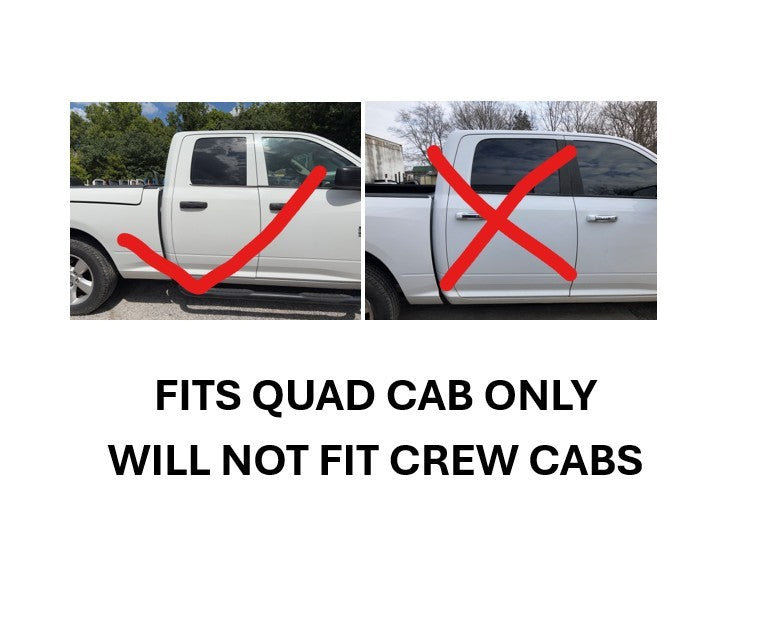 Fixed Glass Cover 2009-18 Dodge Ram 1500 QUAD Cab LH Driver Rear Door 1GQ53BD1AC