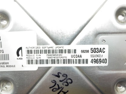 Engine Computer, ECU PCM ECM 2016-18 Ram 1500 5.7 8-SPD 68243303AB 68298503AC