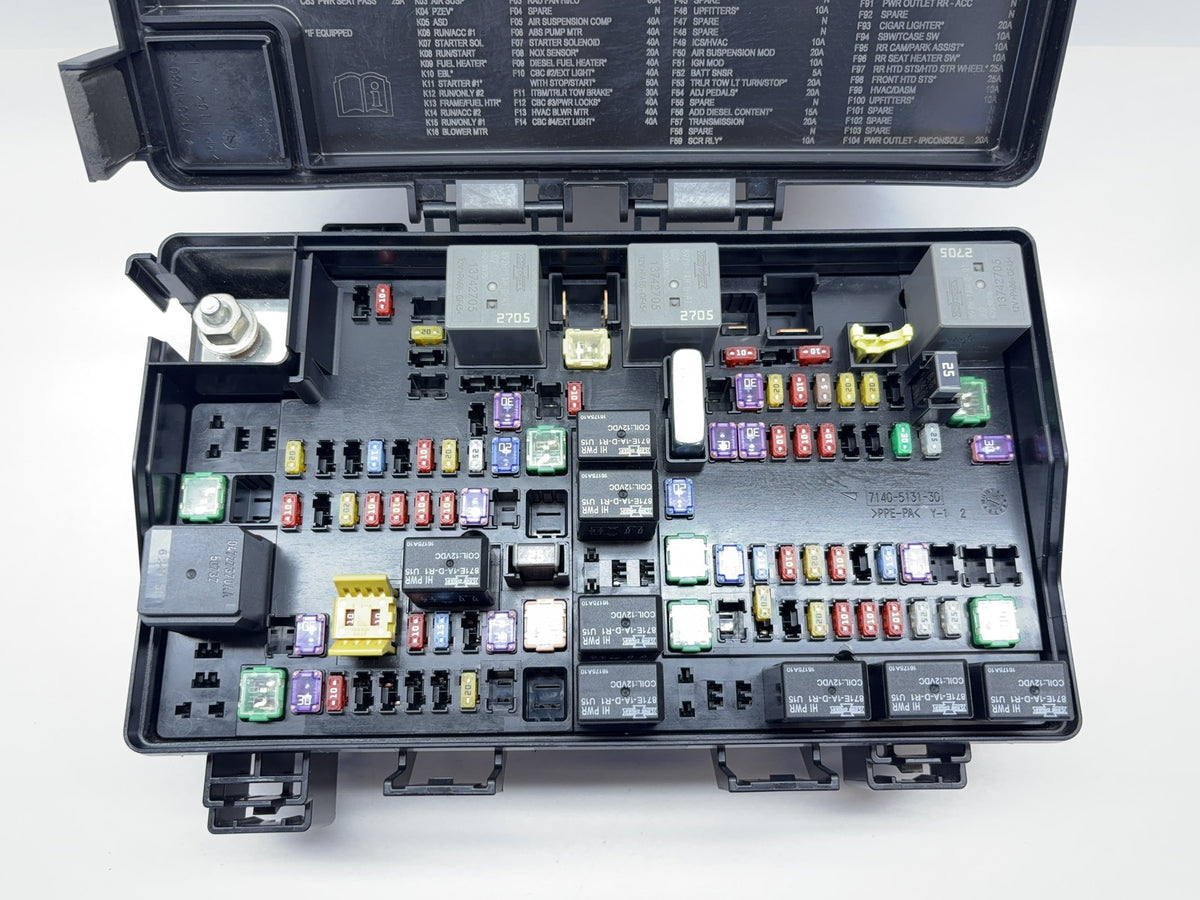Fuse Box Power Distribution Center 15-18 Ram 1500 19-22 Classic 5.7L 68322371AB