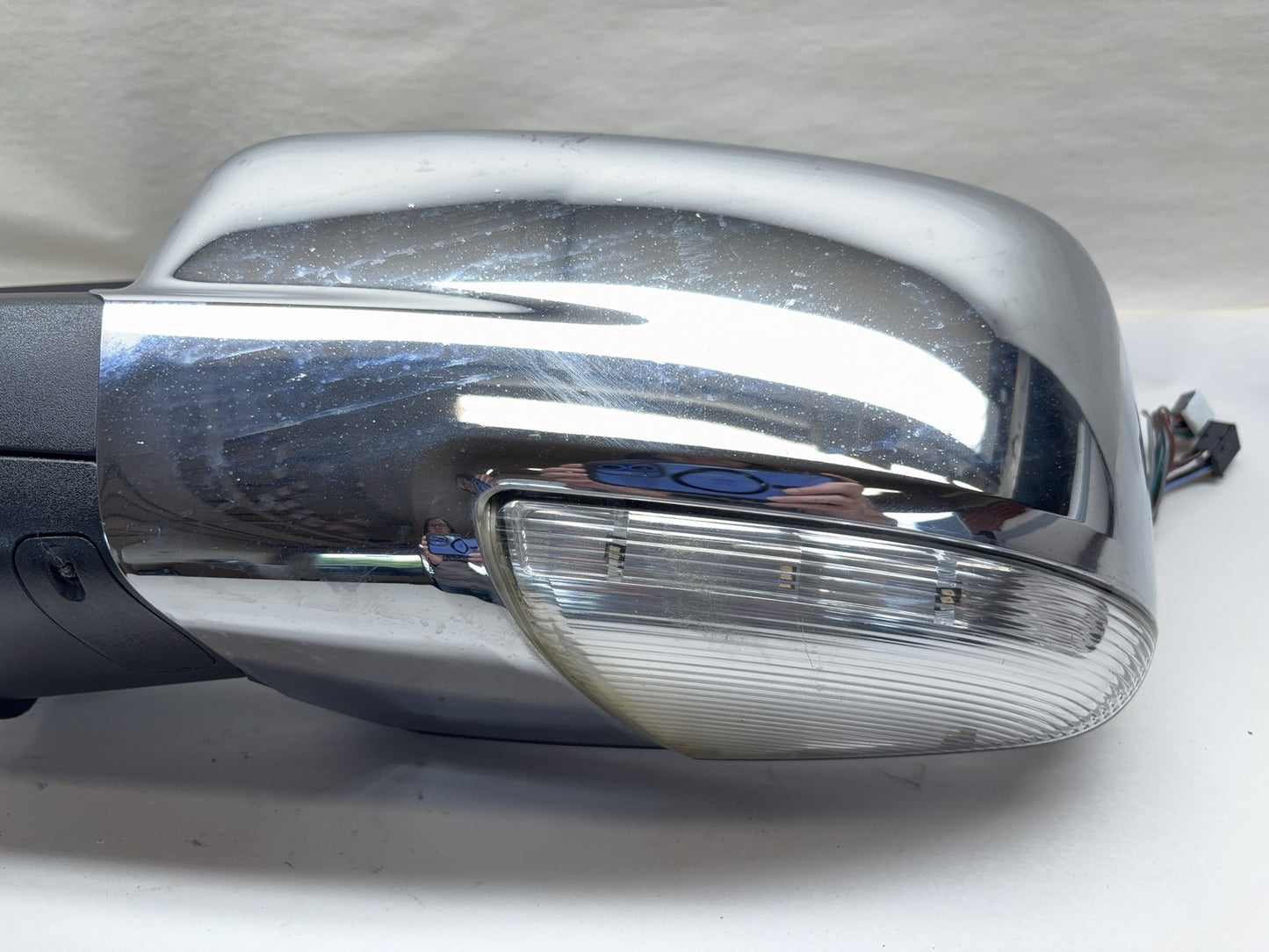 Driver Chrome Door Mirror 2014-18 Ram 1500 2500 Power Fold w/ Signal 68338375AB