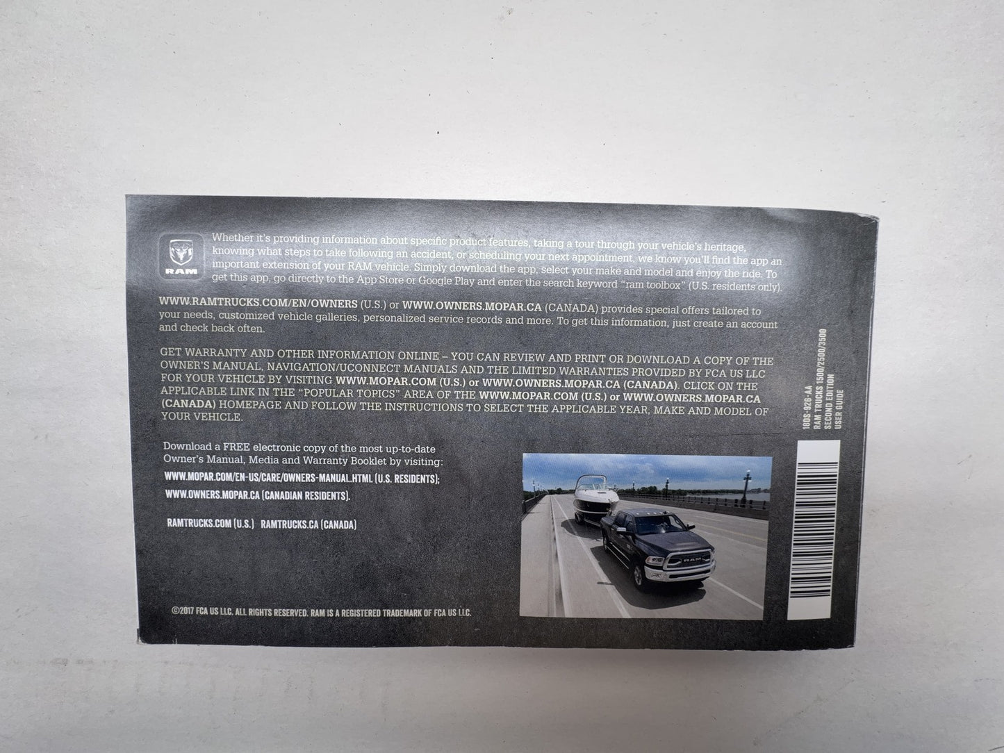 Owner's Manual 2018 Ram 1500 2500 3500 Gas and Diesel Engines Case 2nd Edition